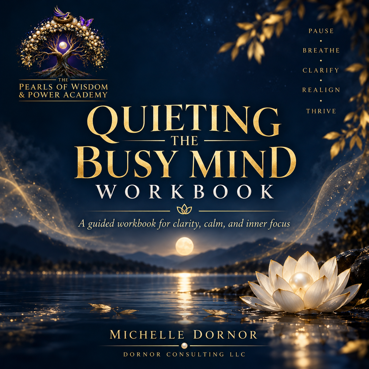 Quieting the Busy Mind Workbook educational cover art